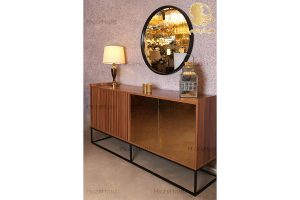 HigerHome.com - خرید کنسول چوب و فلز پلیت