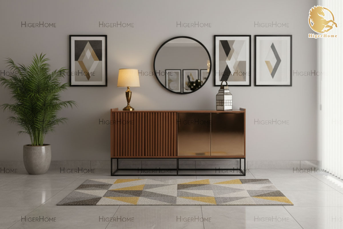 HigerHome.com - خرید کنسول چوب و فلز پلیت جدید کنسول پلیت - Image 1