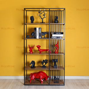ویترین فلزی مدرن با طبقات چوبی VCF 290