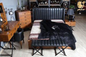 HigerHome.com - سرویس خواب چوبی دو نفره مدرن پینو