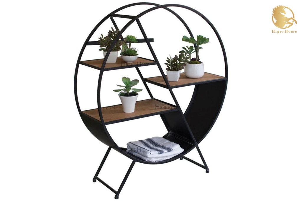 HigerHome.com ویترین مدرن چوب و فلز VCF140