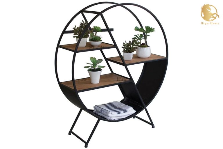 HigerHome.com ویترین مدرن چوب و فلز VCF140