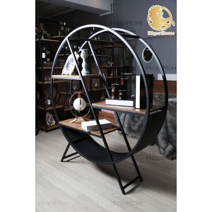 HigerHome.com ویترین مدرن چوب و فلز VCF140