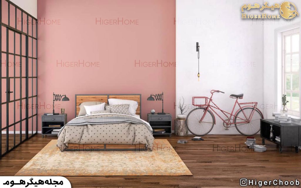 HigerHome.com - اتاق خواب دخترانه طوسی صورتی