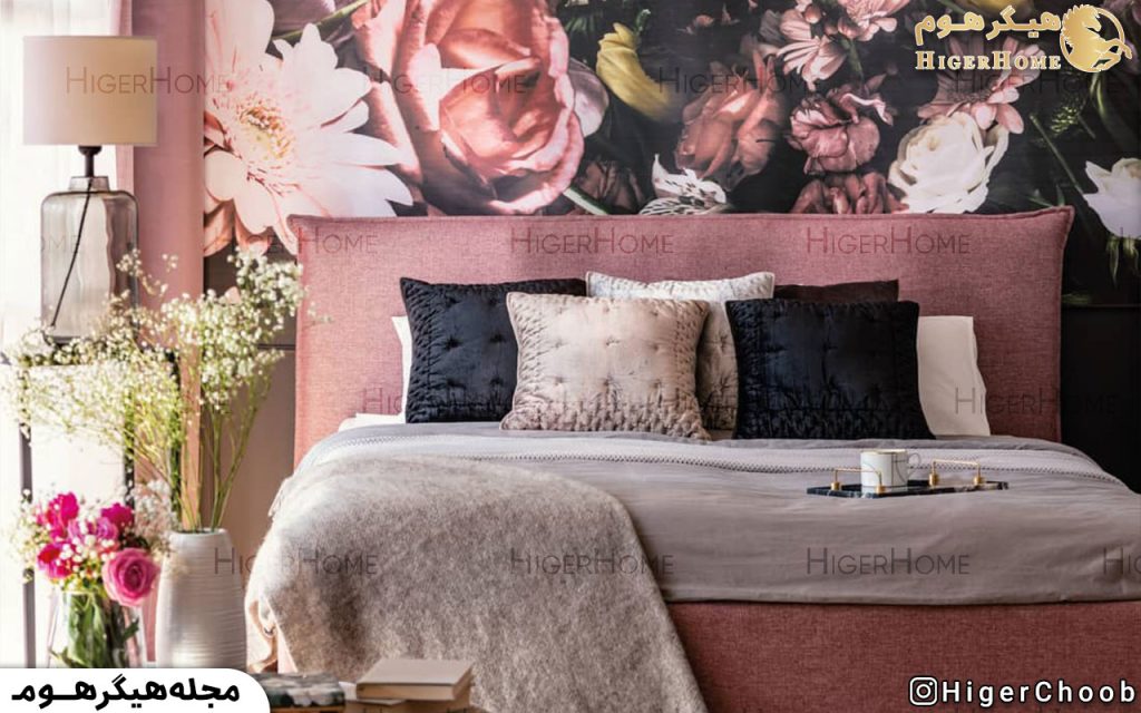 HigerHome.com - اتاق خواب دخترانه طوسی صورتی