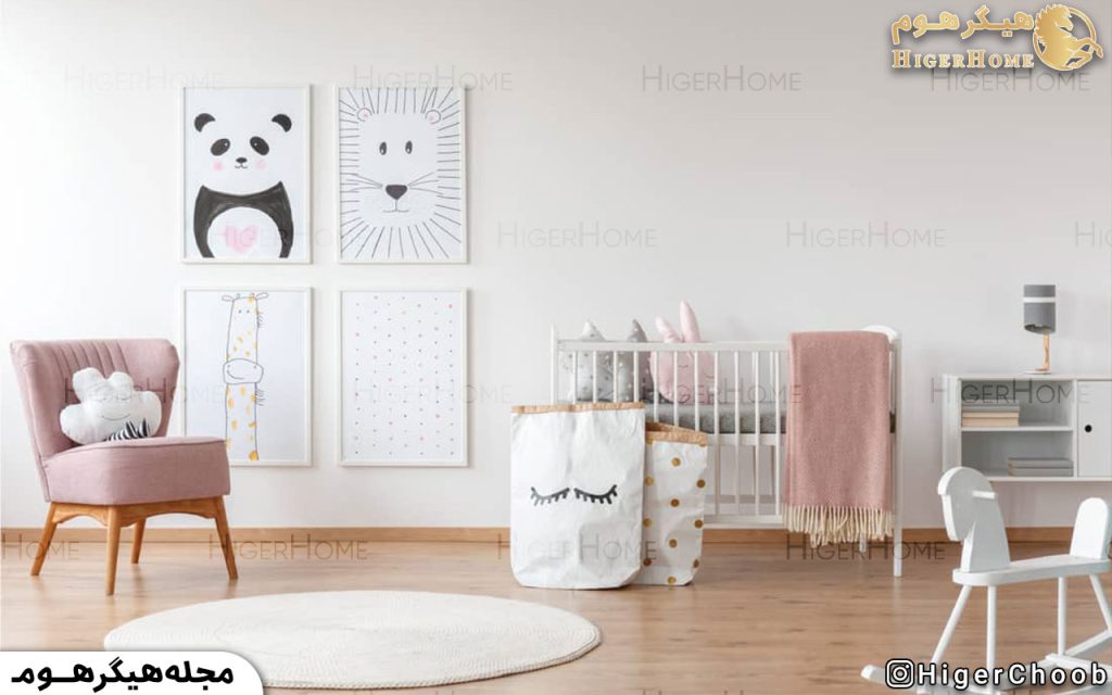 HigerHome.com - اتاق خواب دخترانه طوسی صورتی