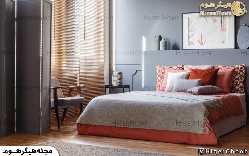 HigerHome.com - اتاق خواب دخترانه طوسی صورتی