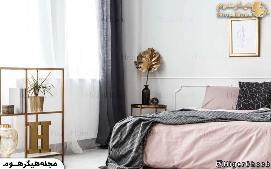 HigerHome.com - اتاق خواب دخترانه طوسی صورتی