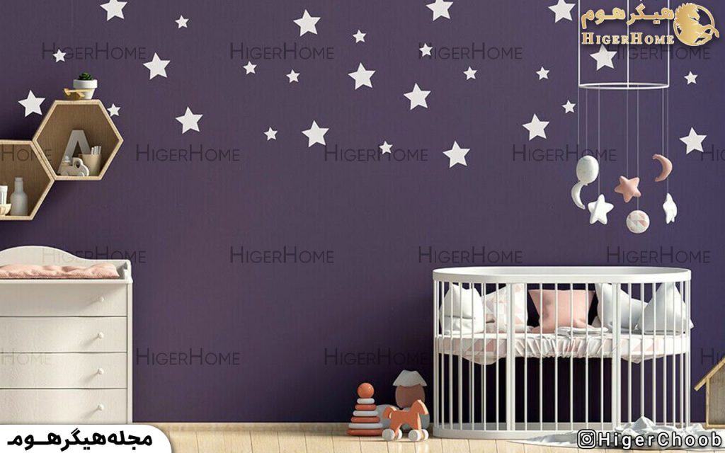 HigerHome.com - تزیین اتاق کودک با کاغذ رنگی