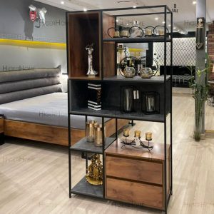 HigerHome.com - ویترین چوب و فلز مدرن VCF 300