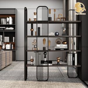 HigerHome.com ویترین مدرن چوب و فلز VCF 420