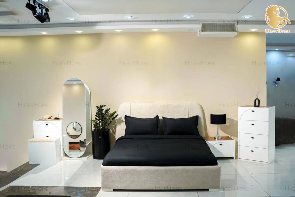 HigerHome.com - سرویس خواب دونفره مالاگا سفید