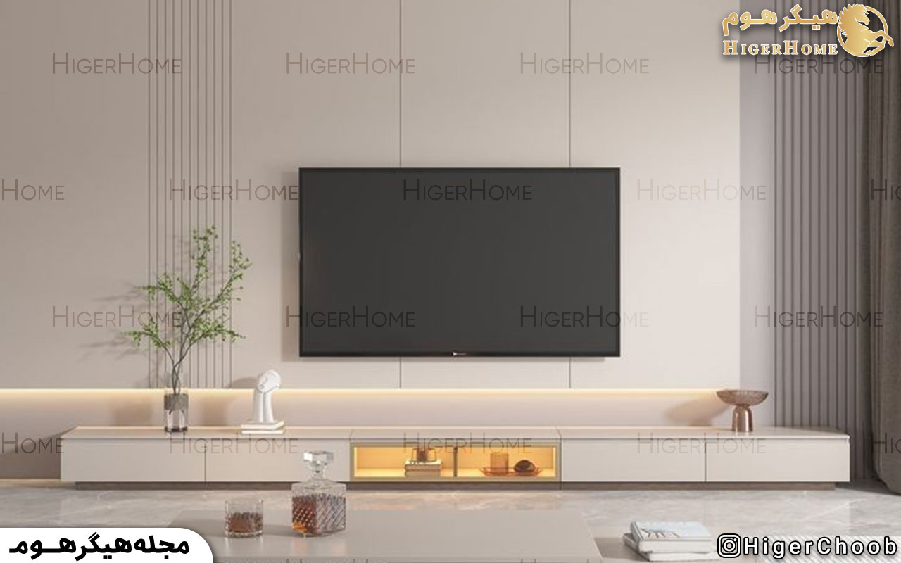 HigerHome.com - بهترین رنگ برای میز تلویزیون