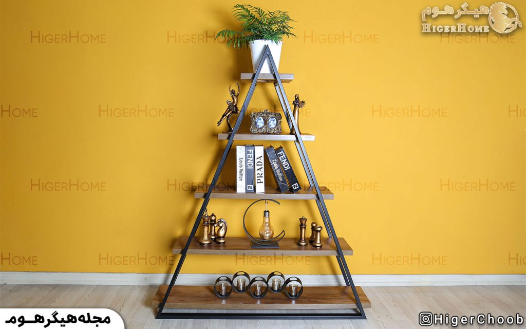 HigerHome.com - ویترین مدرن چوب و فلز