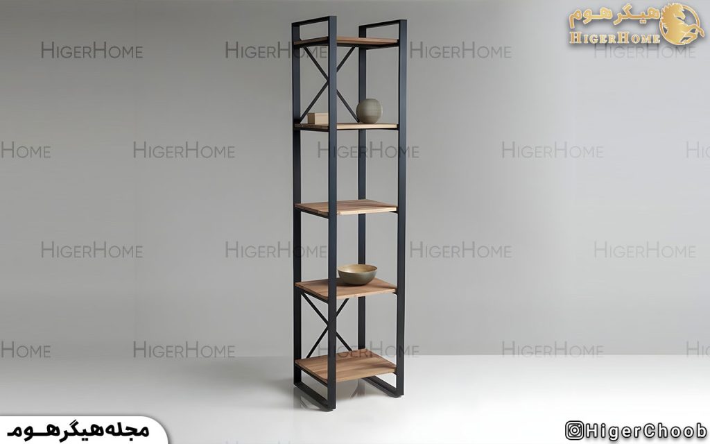 HigerHome.com - ویترین مدرن چوب و فلز