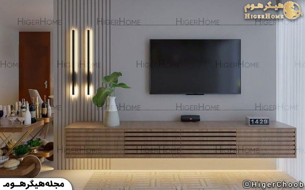 HigerHome.com - ارتفاع میز تلویزیون از زمین