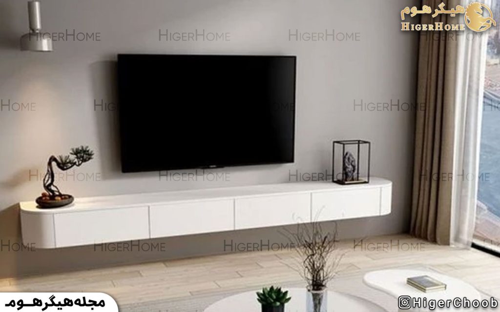 HigerHome.com - میز تلویزیون سفید