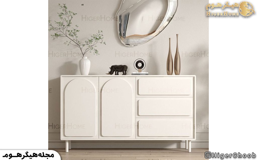 HigerHome.com - آینه و کنسول چوبی