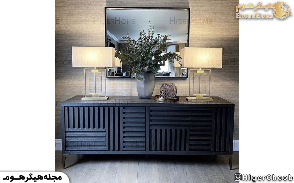 HigerHome.com - آینه و کنسول چوبی