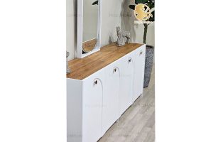 HigerHome.com آینه کنسول مدرن مالاگا سفید