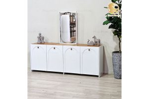 HigerHome.com آینه کنسول مدرن مالاگا سفید