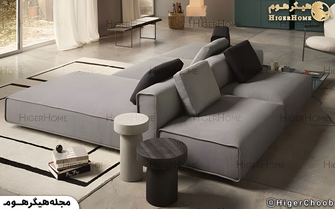 HigerHome.com - میز عسلی برای مبل طوسی