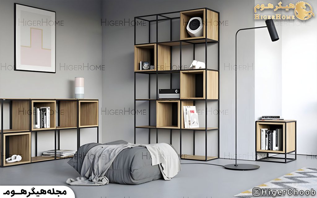 HigerHome.com - ویترین چوبی فلزی