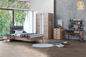 HigerHome.com - سرویس تخت خواب دو نفره مدرن مدل لافت ست نوجوان