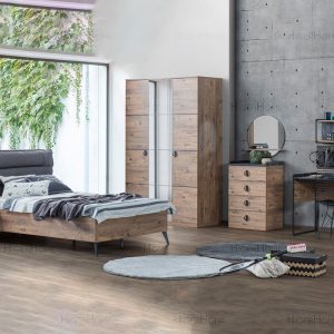 HigerHome.com - سرویس تخت خواب دو نفره مدرن مدل لافت ست نوجوان