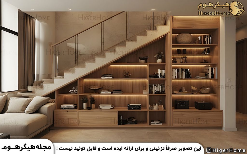 HigerHome.com - ویترین چوبی برای پذیرایی