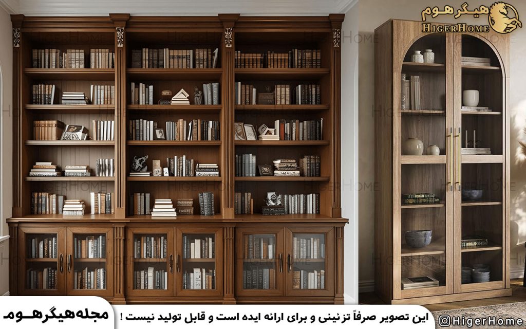 HigerHome.com - ویترین چوبی برای پذیرایی